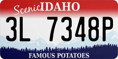 ID license plate 3L7348P