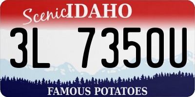 ID license plate 3L7350U