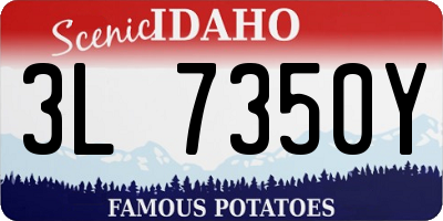 ID license plate 3L7350Y