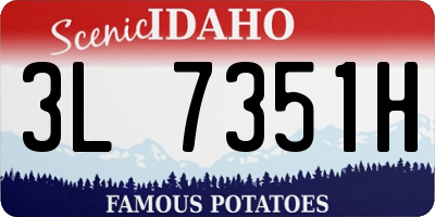 ID license plate 3L7351H