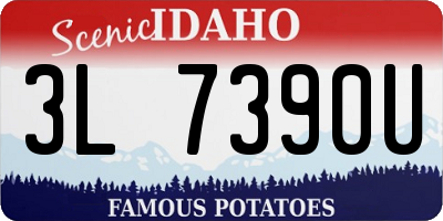 ID license plate 3L7390U