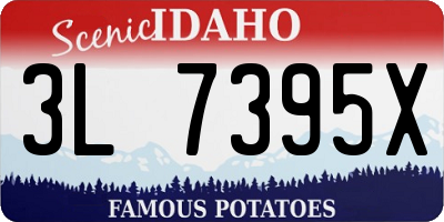 ID license plate 3L7395X