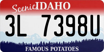 ID license plate 3L7398U