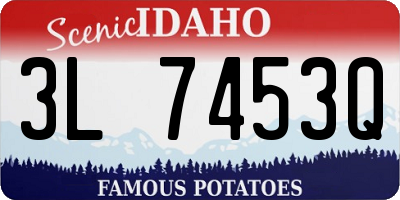 ID license plate 3L7453Q