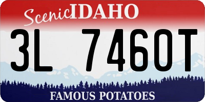 ID license plate 3L7460T