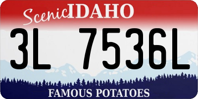 ID license plate 3L7536L