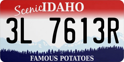 ID license plate 3L7613R