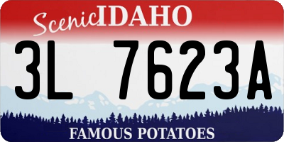 ID license plate 3L7623A