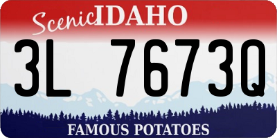 ID license plate 3L7673Q