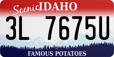 ID license plate 3L7675U