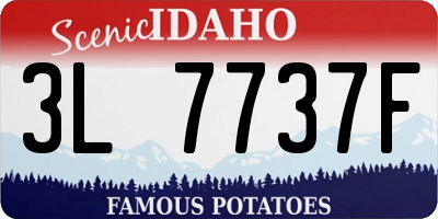 ID license plate 3L7737F