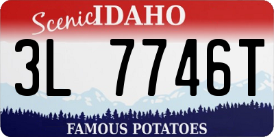 ID license plate 3L7746T