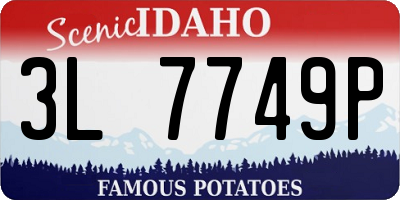 ID license plate 3L7749P