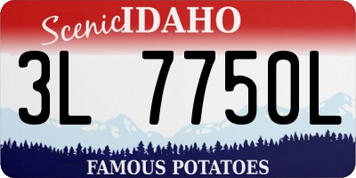 ID license plate 3L7750L