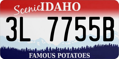 ID license plate 3L7755B