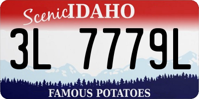 ID license plate 3L7779L