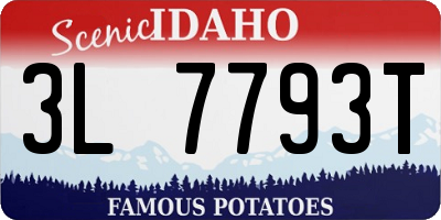 ID license plate 3L7793T