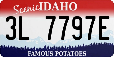 ID license plate 3L7797E