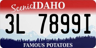 ID license plate 3L7899I