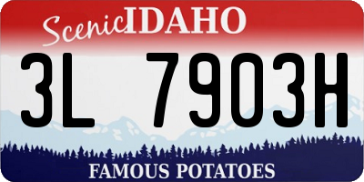 ID license plate 3L7903H