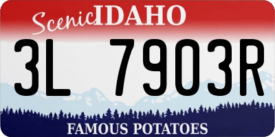 ID license plate 3L7903R