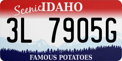 ID license plate 3L7905G