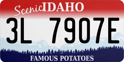 ID license plate 3L7907E