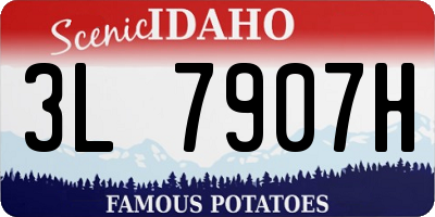 ID license plate 3L7907H