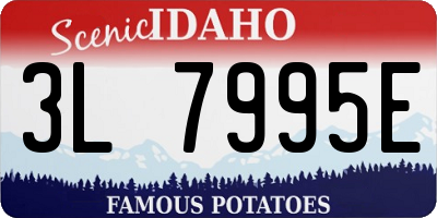 ID license plate 3L7995E