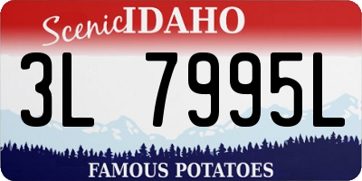ID license plate 3L7995L