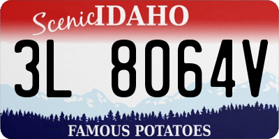 ID license plate 3L8064V