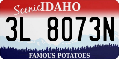 ID license plate 3L8073N