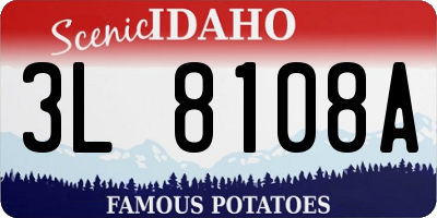 ID license plate 3L8108A