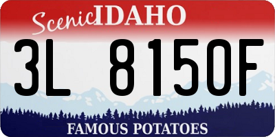 ID license plate 3L8150F