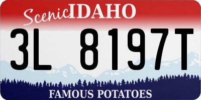 ID license plate 3L8197T