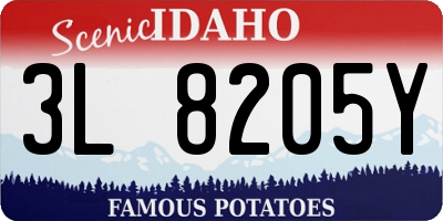 ID license plate 3L8205Y