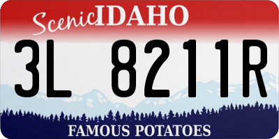 ID license plate 3L8211R