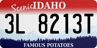 ID license plate 3L8213T