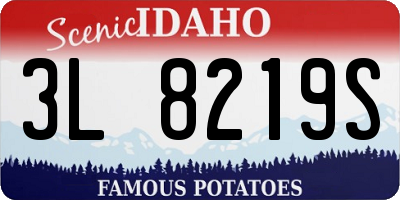 ID license plate 3L8219S