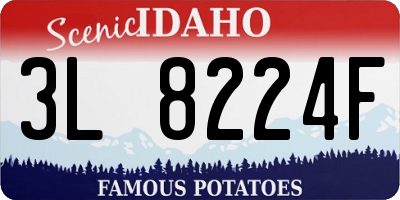 ID license plate 3L8224F