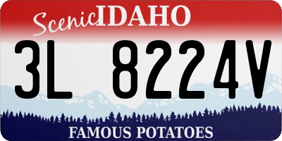 ID license plate 3L8224V