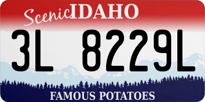 ID license plate 3L8229L
