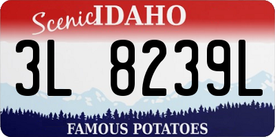 ID license plate 3L8239L