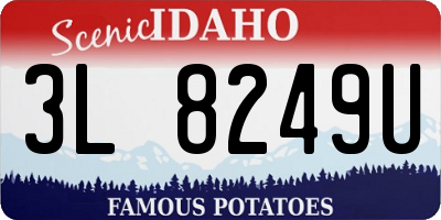 ID license plate 3L8249U