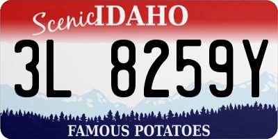 ID license plate 3L8259Y
