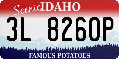 ID license plate 3L8260P