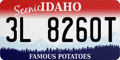 ID license plate 3L8260T