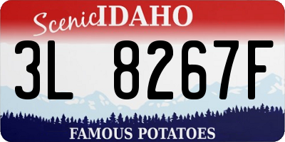 ID license plate 3L8267F