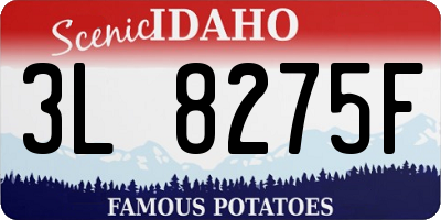 ID license plate 3L8275F