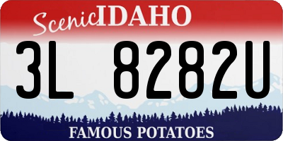 ID license plate 3L8282U